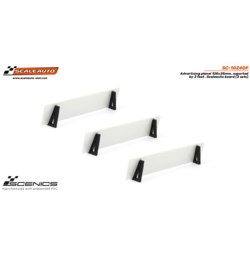 Slot Scaleauto SC-10240F Paneles publicitarios Scaleauto 125x25 mm con soportes 3ud para slot - Slot Maxi al mejor precio Slot Scaleauto SC-10240F Paneles publicitarios Scaleauto 125x25 mm con soportes 3ud para slot - Slot Maxi al mejor precio