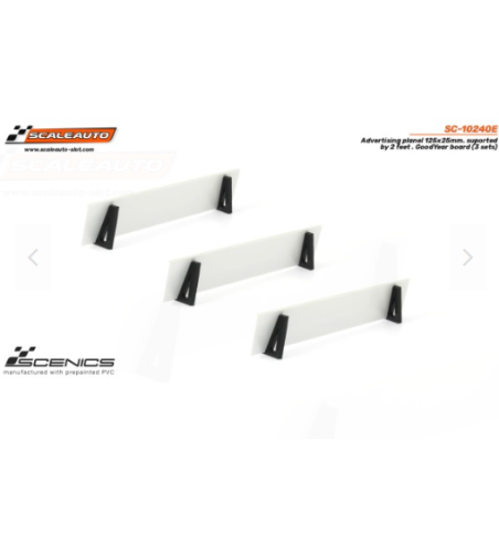 Slot Scaleauto SC-10240E Paneles publicitarios GoodYear 125x25 mm con soportes 3ud para slot - Slot Maxi al mejor precio