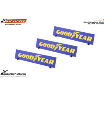 Slot Scaleauto SC-10240E Paneles publicitarios GoodYear 125x25 mm con soportes 3ud para slot - Slot Maxi al mejor precio
