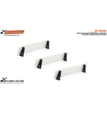 Slot Scaleauto SC-10240D Paneles publicitarios Michelin 125x25 mm con soportes 3ud para slot - Slot Maxi al mejor precio