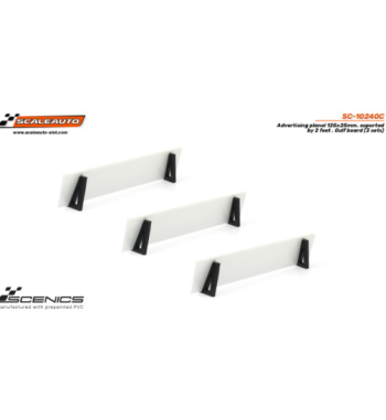 Slot Scaleauto SC-10240C Paneles publicitarios Gulf 125x25 mm con soportes 3ud para slot - Slot Maxi al mejor precio
