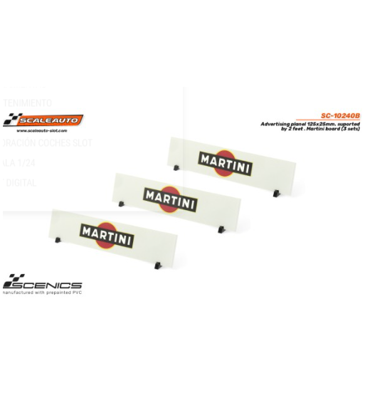 Slot Scaleauto SC-10240B Paneles publicitarios Martini 125x25 mm con soportes 3ud para slot - Slot Maxi al mejor precio Slot Scaleauto SC-10240B Paneles publicitarios Martini 125x25 mm con soportes 3ud para slot - Slot Maxi al mejor precio