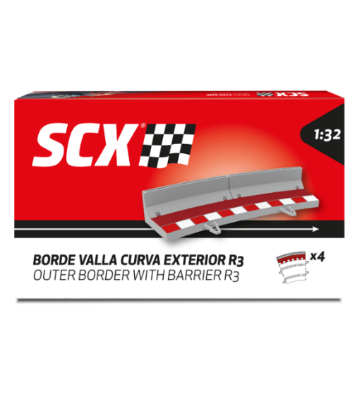 Scalextric U10473X200 Borde con valla curva exterior (x4) para slot - Slot Maxi al mejor precio Scalextric U10473X200 Borde con valla curva exterior (x4) para slot - Slot Maxi al mejor precio