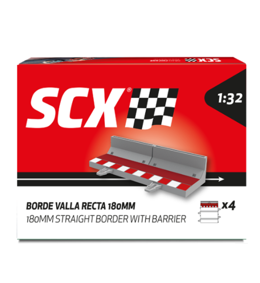 Scalextric U10488X200 Borde con valla recta 180mm para slot - Slot Maxi al mejor precio Scalextric U10488X200 Borde con valla recta 180mm para slot - Slot Maxi al mejor precio