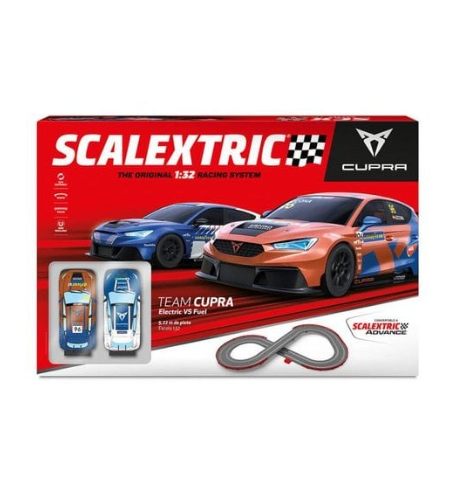 Circuito completo Scalextric Team Cupra - Electric vs Fuel para slot - Slot Maxi al mejor precio