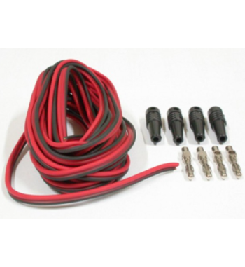 DS-0053 5 metros Cable bicolor para conexión a pista + 2 bananas para slot - Slot Maxi al mejor precio
