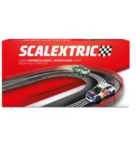 Scalextric U10398S100 Chicane en curva superdeslizante para slot - Slot Maxi al mejor precio