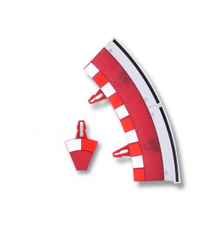 Scalextric U10327X200 Borde interior y exterior curva interior (4+4) para slot - Slot Maxi al mejor precio