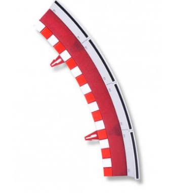 Scalextric U10326X200 Borde con valla curva standard universal x4 para slot - Slot Maxi al mejor precio