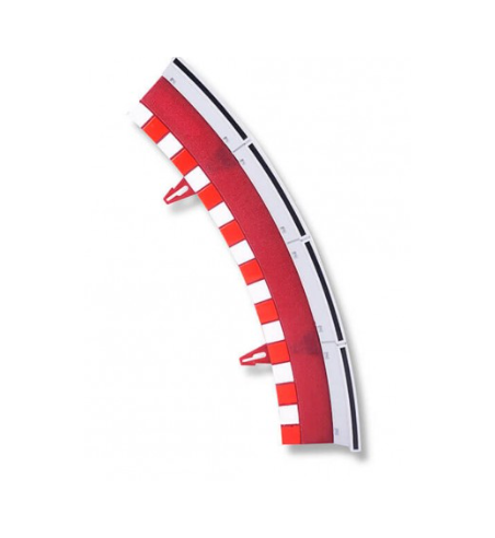Scalextric U10326X200 Borde con valla curva standard universal x4 para slot - Slot Maxi al mejor precio