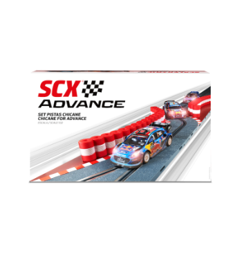 ADV-CHICANE-SET, pistas chicane scalextric advance, set técnica slot racing, circuitos slot 1:32