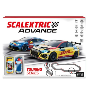 ADV-TOURING-SET, circuito touring scalextric advance, set completo slot digital, pista carreras touring 1:32