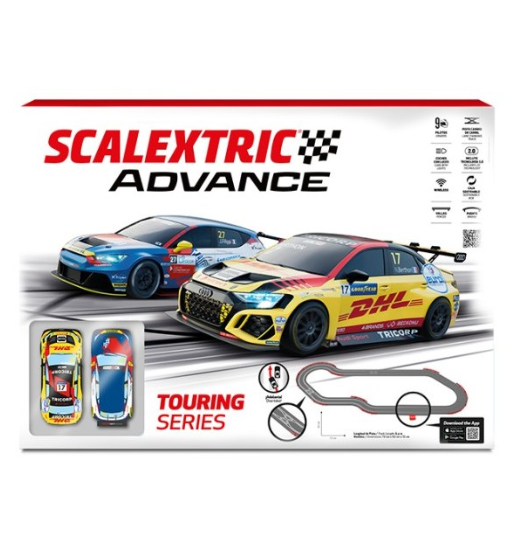 ADV-TOURING-SET, circuito touring scalextric advance, set completo slot digital, pista carreras touring 1:32