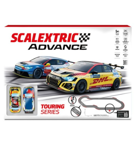 ADV-TOURING-SET, circuito touring scalextric advance, set completo slot digital, pista carreras touring 1:32