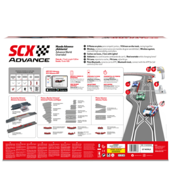 ADV-GT-WORLD, circuito GT scalextric advance, set GT3 digital slot racing, pista profesional slot 1:32