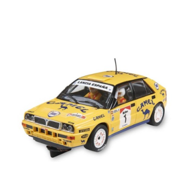 ADV-LANCIA-SERVIA, coche scalextric Lancia Delta Advance, réplica Servià 1988 slot, rally clásico digital 1:32
