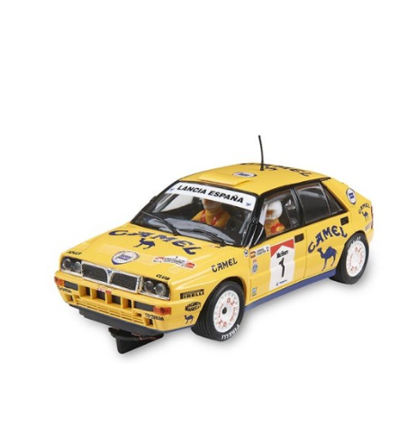 ADV-LANCIA-SERVIA, coche scalextric Lancia Delta Advance, réplica Servià 1988 slot, rally clásico digital 1:32