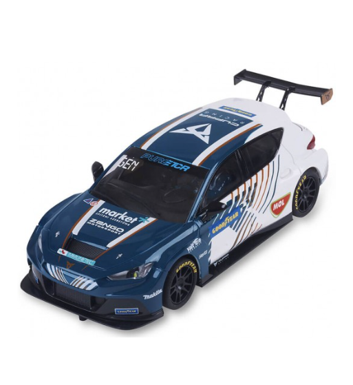 Cupra slot car, coche scalextric advance, gené racing, TCR eléctrico slot