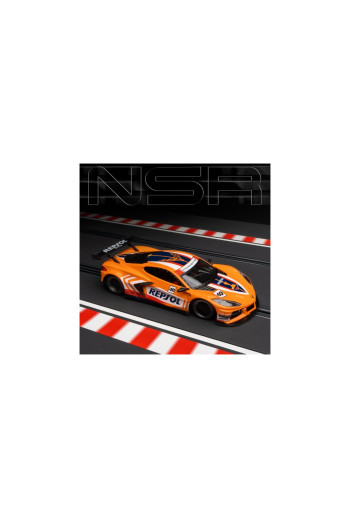 Corvette C8R Repsol Naranja NSR Slot Maxi