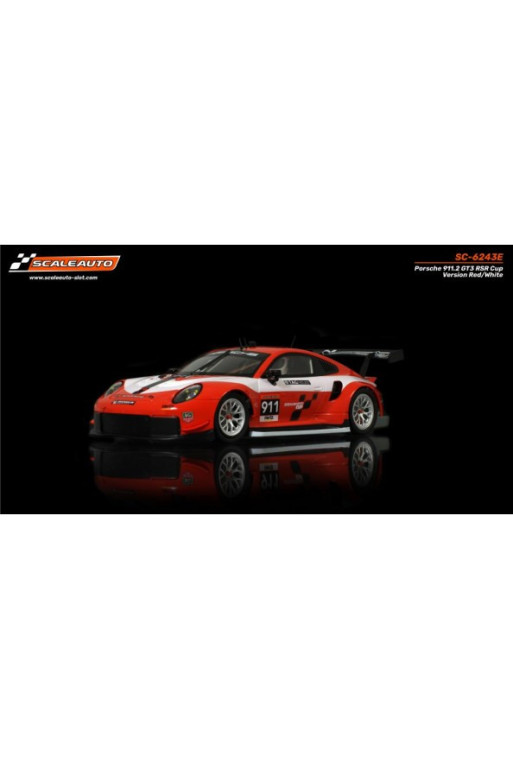 Porsche 991.2 RSR GT3 Cup Rojo Blanco Scaleauto Slot