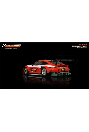 Porsche 991.2 RSR GT3 Cup Rojo Blanco Scaleauto Slot