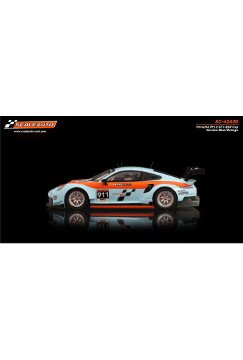 Porsche 991.2 RSR GT3 Cup Azul Naranja Scaleauto Slot