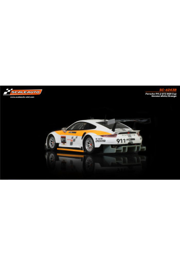 Porsche 991.2 RSR GT3 Cup Blanco Naranja Scaleauto Slot