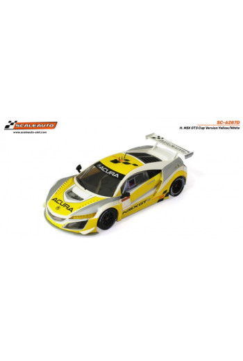 Honda NSX GT3 Cup Amarillo Blanco Scaleauto Slot