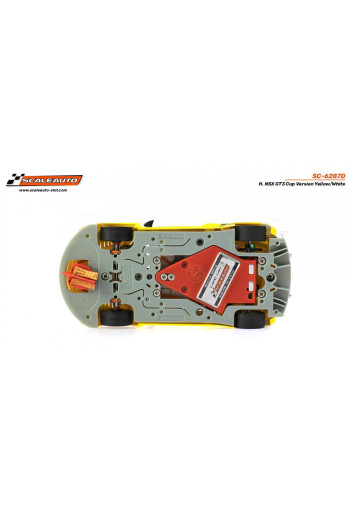 Honda NSX GT3 Cup Amarillo Blanco Scaleauto Slot