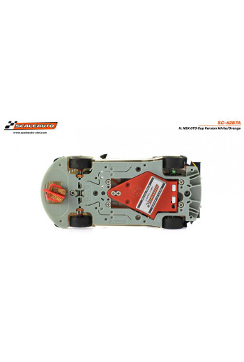 Honda NSX GT3 Cup Blanco Naranja Scaleauto Slot